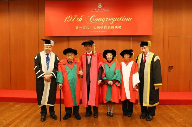 HKU confers Honorary Degrees upon three outstanding individuals at the 197th Congregation