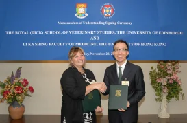 New articulation arrangements between Biomedical Sciences of HKU and Veterinary Studies of The University of Edinburgh enable students to earn two degrees in seven years