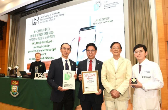 HKUMed develops medical-grade smartphone stethoscope to support valvular heart disease detection