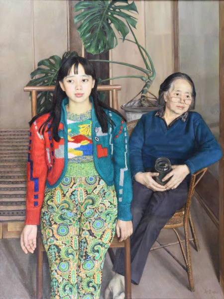 Still Moments Yang Feiyun (b. 1954) Oil on canvas 1993 H. 130 cm x W. 97 cm Gift of the artist HKU.P.1994.1004