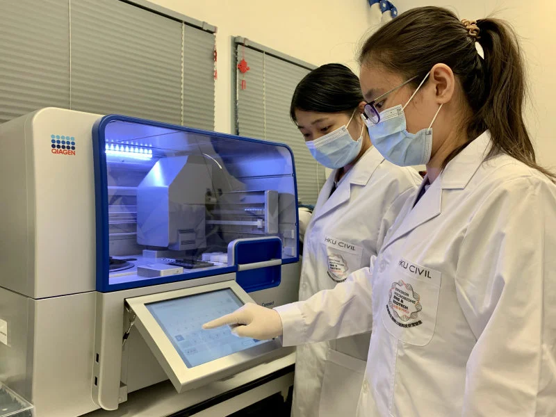 Extraction of SARS-CoV-2 RNA from sewage using automatic extraction machine  