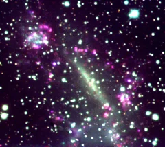 Collaboration of HKU and University of Manchester astrophysicists leads to discovery of a spectacular galaxy collision lurking behind the Milky Way
-- Celestial fireworks mark nearest galaxy “train-wreck”