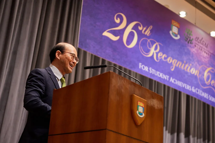Professor Samson Tse, HKU Dean of Students Affairs, is proud of HKU students who have been serving the community by initiating community projects with their talents equipped during their university studies.  