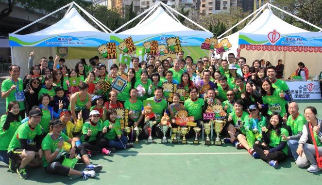 HKU Marathon Team wins the Most Supporting Group Awards 
for 12 consecutive years