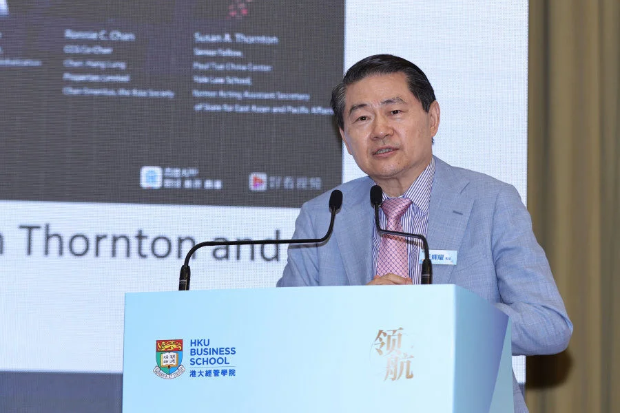 Professor Huiyao WANG, Founder and President of Center for China and Globalization (CCG), Former Counselor to the State Council of China, delivers a keynote speech.  