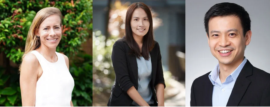 HKUMed finds extended paid maternity leave in Hong Kong associated with a 22% decrease in postnatal depression. Research team members include (from left) Dr Ellie Bostwick Andres, Professor Kris Lok Yuet-wan and Dr Quan Jianchao.  