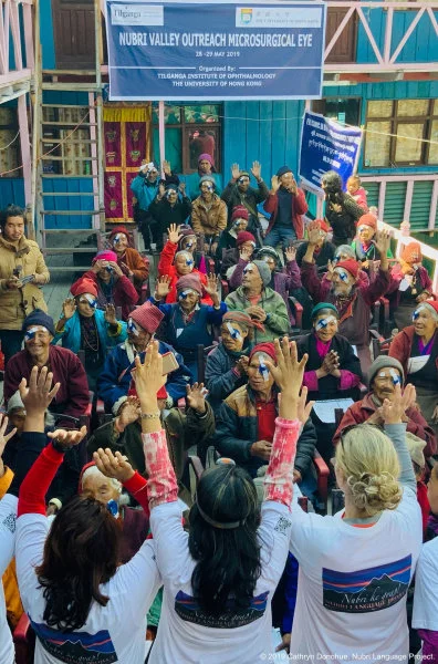 More than fifty people from across the Nubri valley underwent cataract surgery. All rejoiced at the successful outcomes, with cheers, tears, and even some dancing.  