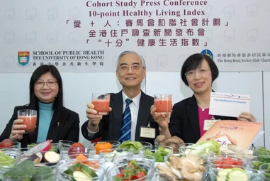 FAMILY: A Jockey Club Initiative for a Harmonious Society "60% of Hong Kong families receive a passing grade on health - 10-point Healthy Living Index (HELI)"