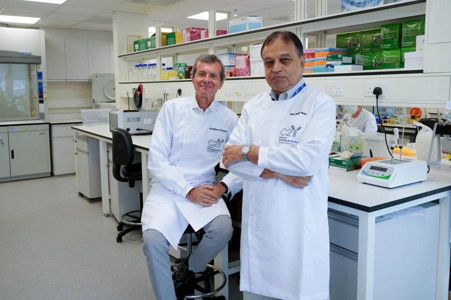 Co-Director Professor Bruzzone and Managing Director Professor Malik Peiris of the Centre for Immunology & Infection  