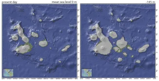 Geologically recent sea-level fluctuations add new twist
to evolution story on “Darwin’s archipelago”
