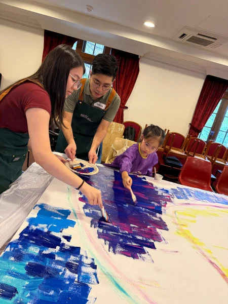This Mentor co-created a themed artwork with his six years old daughter and mentee.  