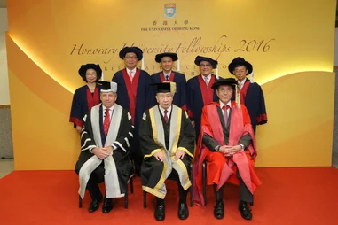 HKU presents Honorary University Fellowships to five distinguished individuals