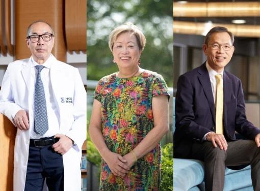 Three HKUMed scholars acquire international accolades: 
Professor Tak Mak awarded in Tumor Immunology
Professor Kathryn Cheah, the first EMBO Associate Member from Hong Kong
Professor Chak-sing Lau appointed as Member of the Academia Europaea