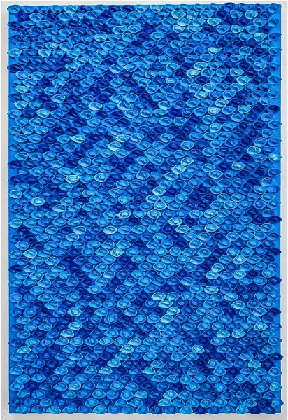 All the Best – Sky – 999 Ng Lung Wai Folded acrylic paint on canvas 2018 Image Courtesy of Ng Lung Wai  