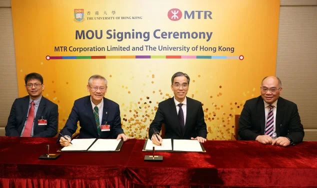 MTR and HKU sign MoU on railway operation big data analysis