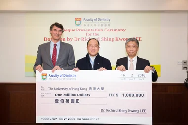 HKU Faculty of Dentistry receives $1 million donation from Dr Richard Lee