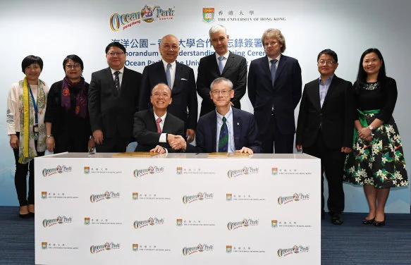 Ocean Park and The University of Hong Kong Sign MOU to 
Strengthen Collaboration on Education and Research Programmes