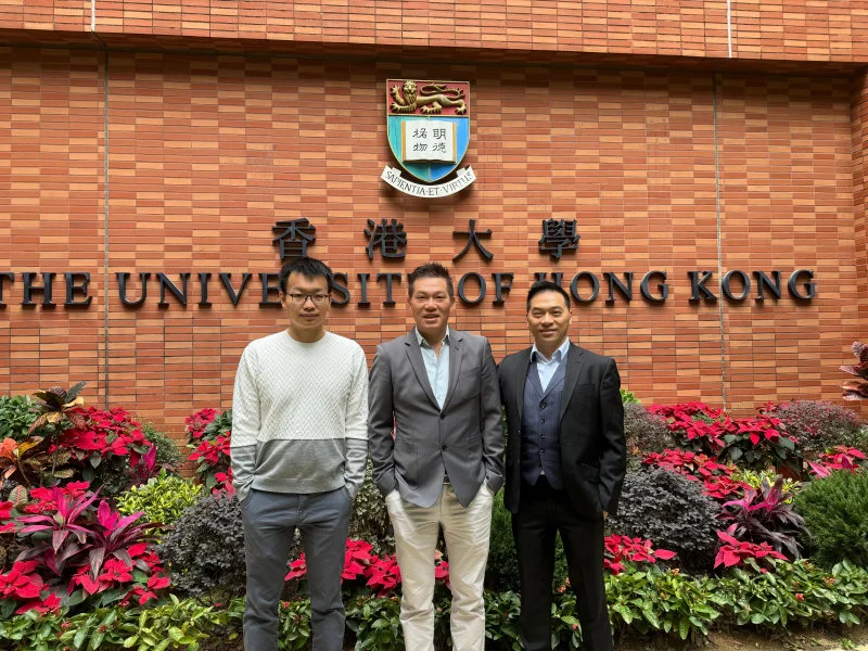 From the left: Dr Fengwei ZHANG, Professor Billy CHOW and Professor Kelvin YEUNG.