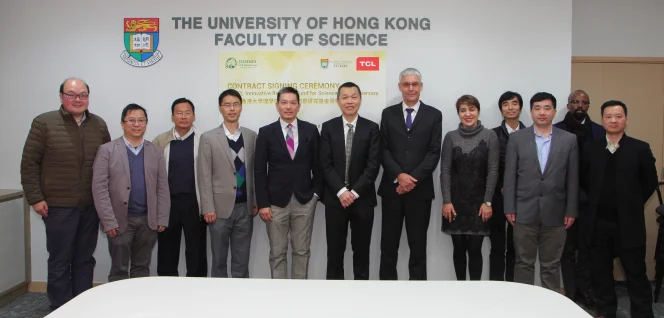 HKU signs agreement with TCL on 
Innovative Research Fund for Science 80th Anniversary