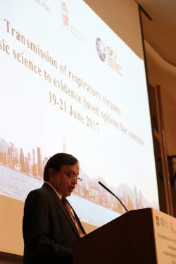 HKU School of Public Health Hosts an International Conference on
“Transmission of Respiratory Viruses: from Basic Science to Evidence Based Options for Control”