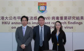 HKU and international research team find human-isolated avian influenza A (H7N9) virus can transmit via close contact and air-borne exposure while it can also infect pigs, Research published in prestigious international scientific journal, Science