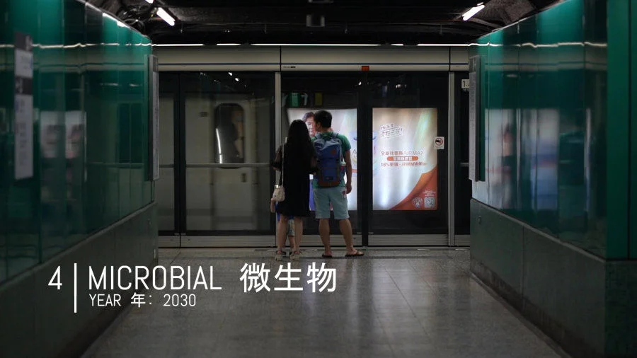 “Microbial”. We share our city with an unseen microbial ecology, like our human neighbours, some beneficial, some benign and some harmful.  