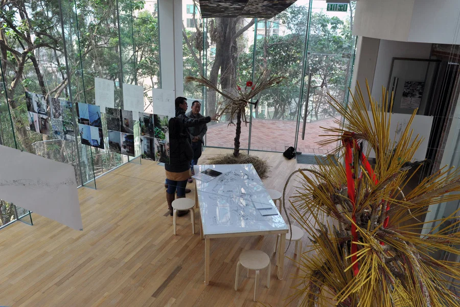 Gallery houses exhibits on Pokfulam Village