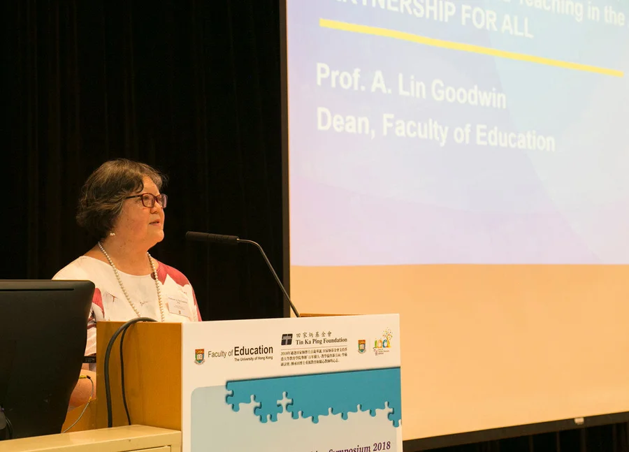 Professor A. Lin Goodwin, Dean of Faculty of Education, delivered the opening address.