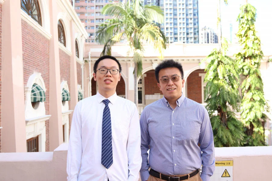 PhD student Xu Zhang (on the left) and his advisor Dr Zi Yang Meng from the Department of Physics at HKU.  