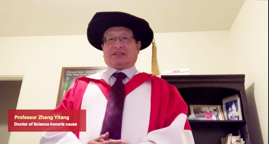 Professor ZHANG Yitang Doctor of Science honoris causa