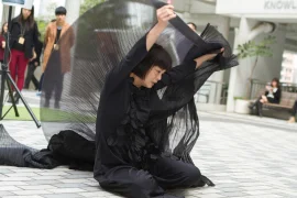 Mui Cheuk Yin performed a dance inspired by Yasi’s works