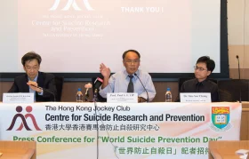 World Suicide Prevention Day 2012 “Lighting up hope in the workplace” HKU Centre for Suicide Research and Prevention 
releases research findings on employed people suicide