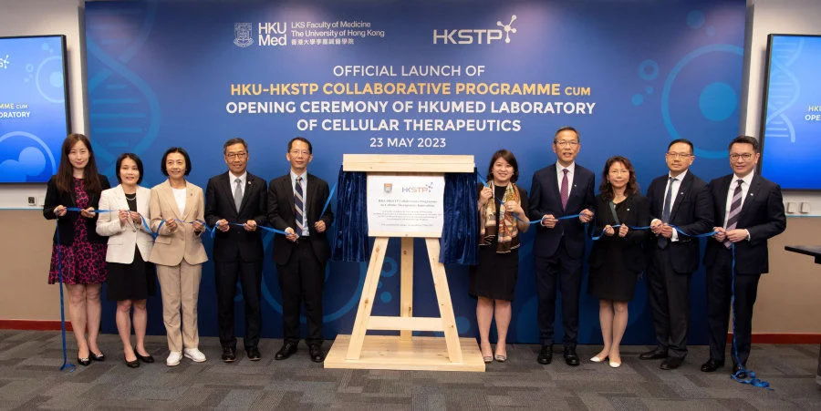 HKUMed Laboratory of Cellular Therapeutics celebrates official opening today.  