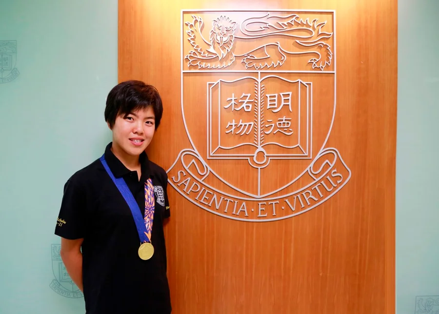 2014 Asian Games gold medal winner HKU Arts student Hayley Chan back to HK