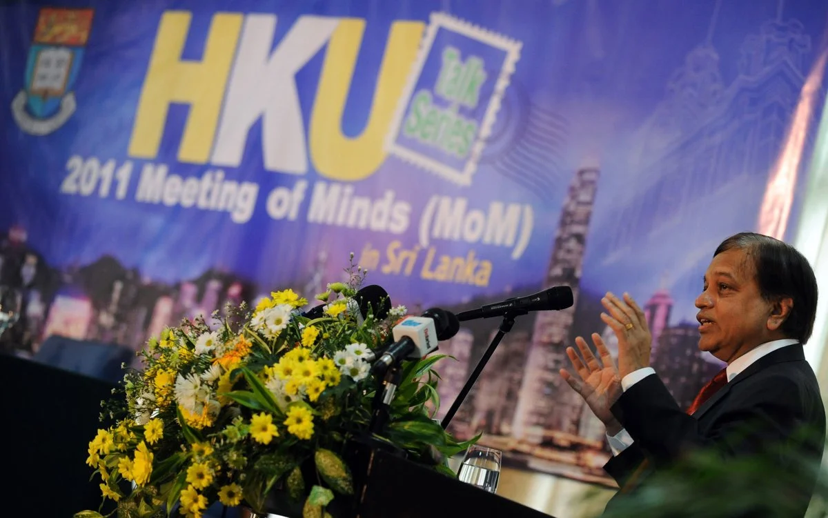 World-renowned University of Hong Kong Professor to speak at "Meeting of Minds" Lecture in Colombo