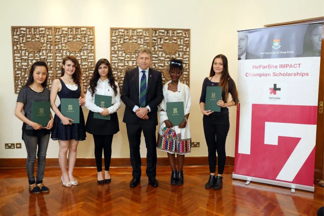 HKU awards HeforShe IMPACT Champion Scholarships to five international students