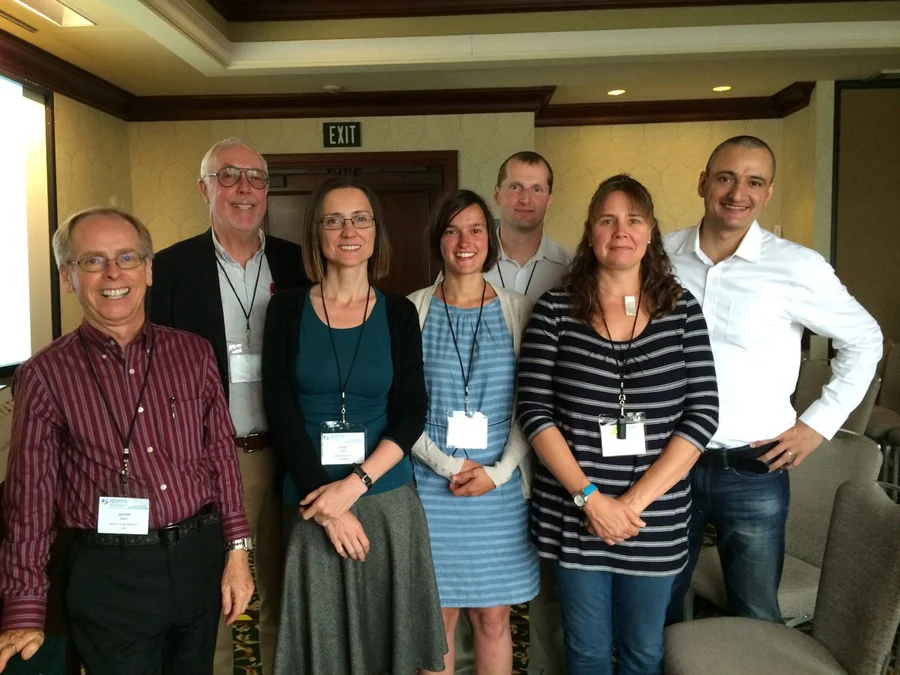 The research team of the International Physical Activity and Environment Network (IPEN) includes (from left) Professor James Sallis (USA; lead author of the paper), Professor Neville Owen (Australia; senior author of the paper), Professor Ester Cerin (Hong Kong; second author and chief analyst of the paper), Dr Delfien van Dyck (Belgium; co-author of the paper), Professor Josef Mitas (Czech Republic; co-author of the paper), Professor Jaqueline Kerr (USA; co-author of the paper), and Professor Rodrigo Reis (Brazil; co-author of the paper).