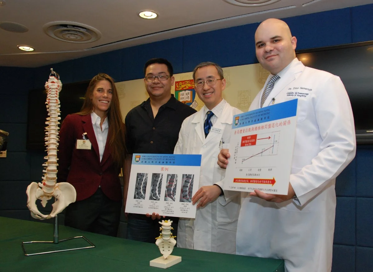 HKU Finds Overweight and Obesity Significantly Increase the Risk of Spinal Disc Degeneration in Adults