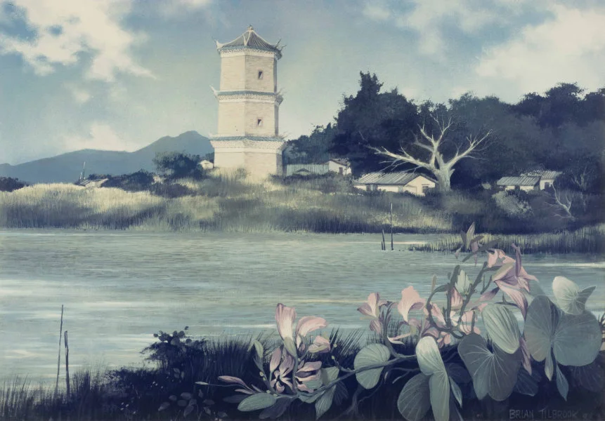 Tsui Shing Lau, Ping Shan  (Hong Kong Heritage series)  Print (edition 2/20) H. 50 cm x W. 72 cm 1988 HKU.Pr.2019.2447 Gift of Elizabeth L. Thomson and Kishore K. Sakhrani