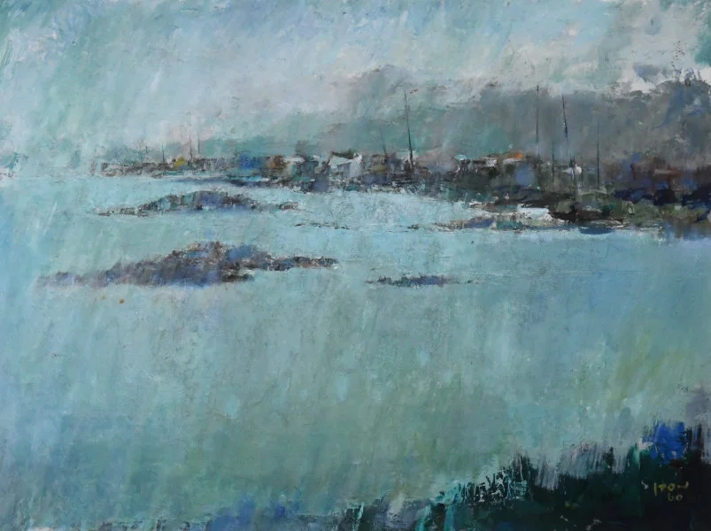 Sai Kung Wan Hon Chi-fun (Han Zhixun, 1922–2019) Oil on board 1960 H. 39 cm x W. 53 cm HKU.P.1998.1299