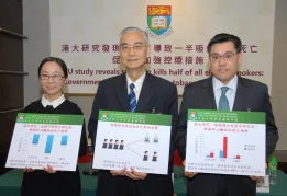 HKU study reveals smoking kills half of all elderly smokers: Government should strengthen tobacco control policies