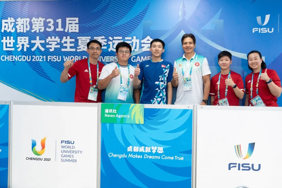 Ko Shing Hei claimed a bronze medal in the men's singles badminton event,