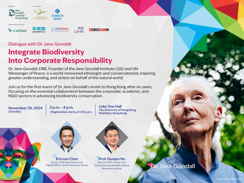 Dialogue with Dr. Jane Goodall: Integrate Biodiversity into Corporate Responsibility  