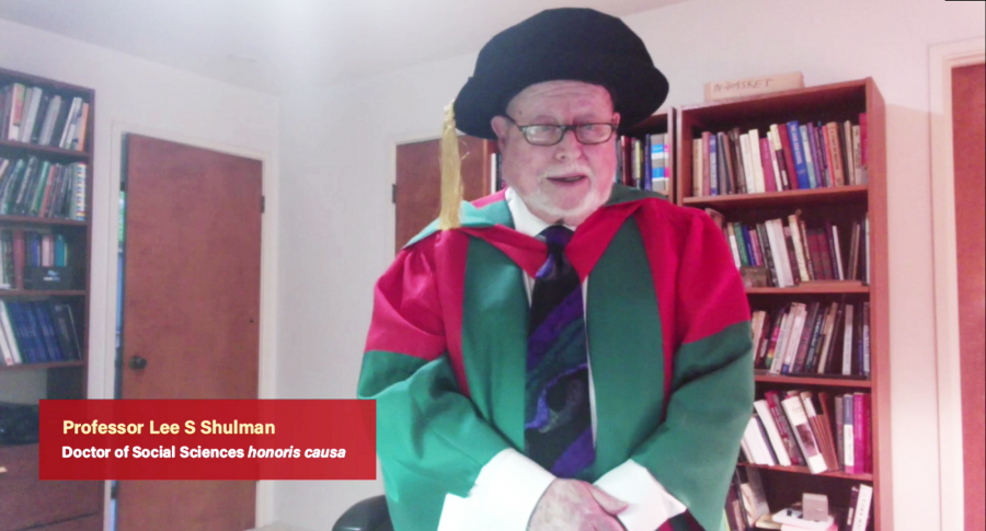 Professor Lee S SHULMAN Doctor of Social Sciences honoris causa
