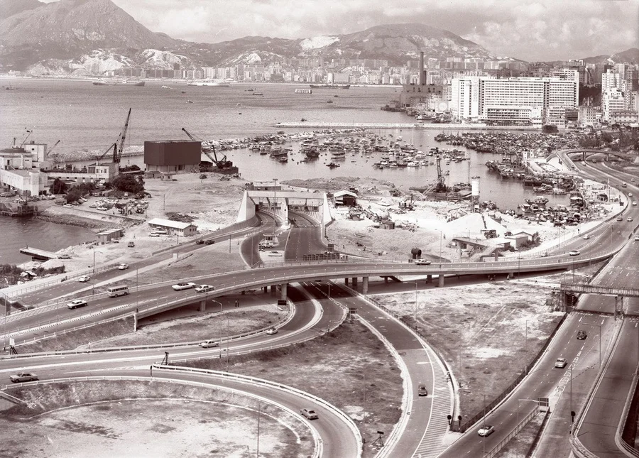 Approach Roads to the first Cross Harbour Tunnel in Causeway Bay © Heather Coulson