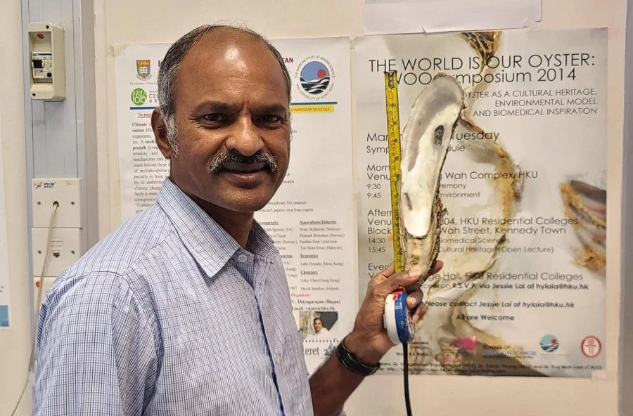 The hatchery is not only for oyster seed production, but also a platform for research, education, and knowledge exchange, says Dr Thiyagarajan VENGATESEN of HKU School of Biological Sciences and The Swire Institute of Marine Science.