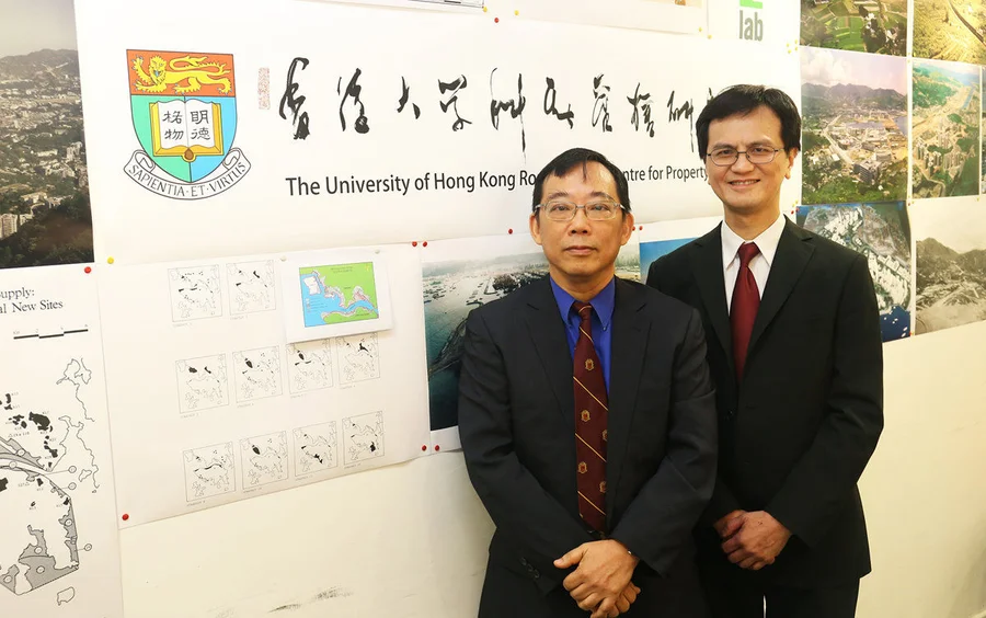 Professor Lawrence Lai (left) and Professor Chau Kwong-wing