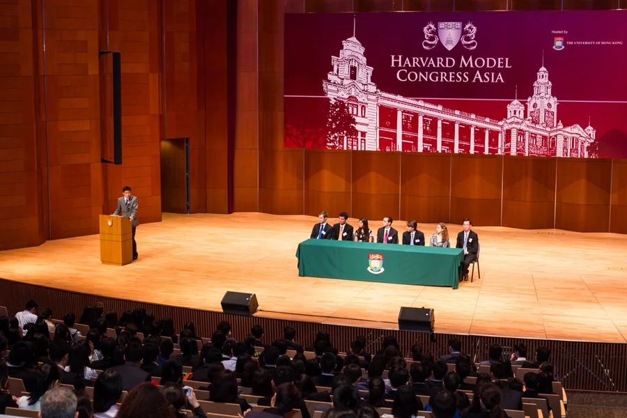 The opening ceremony of 2015 Harvard Model Congress Asia.