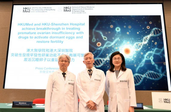 HKUMed and HKU Shenzhen Hospital achieve breakthrough in treating premature ovarian insufficiency with drugs to activate dormant eggs and restore fertility